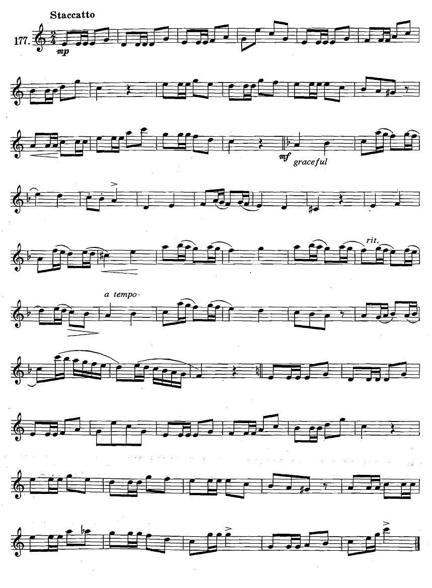 萨克斯练习曲合集（1—28）断音练习萨克斯曲谱（图7）