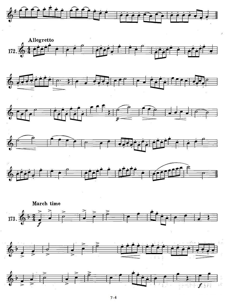 萨克斯练习曲合集（1—28）断音练习萨克斯曲谱（图4）