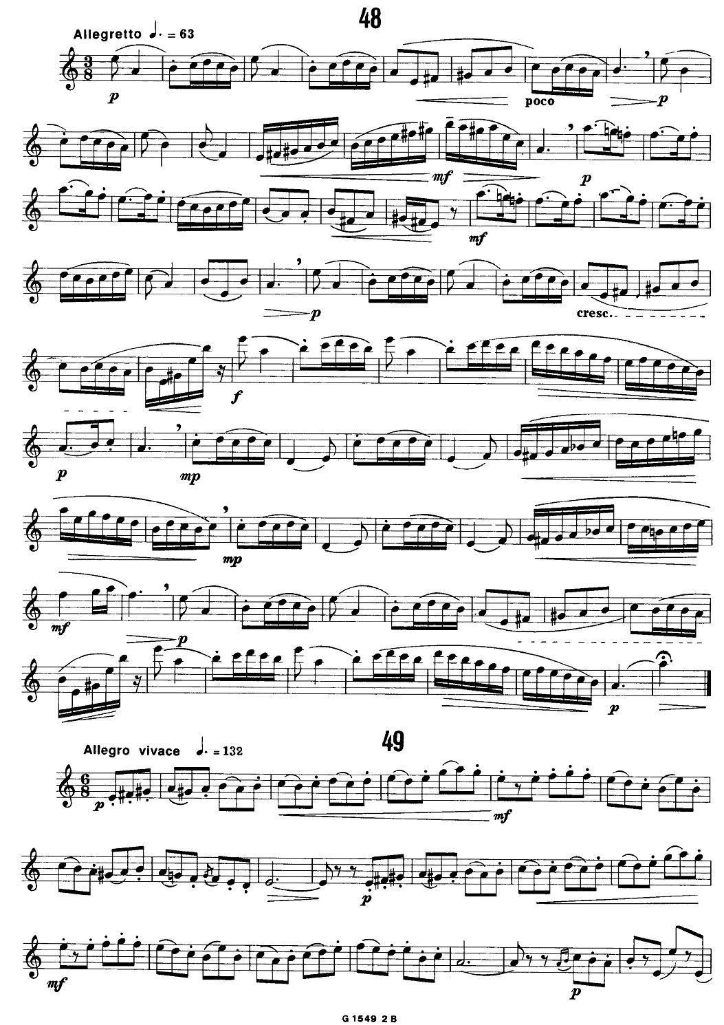 50首经典萨克斯管练习曲（42—50）萨克斯曲谱（图8）