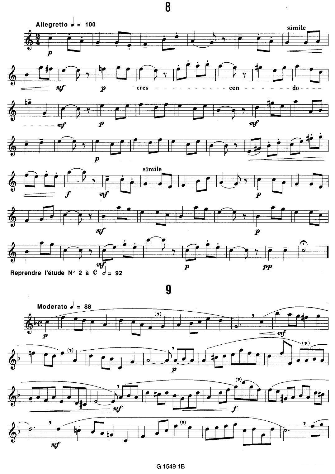 50首经典萨克斯管练习曲（1—10）萨克斯曲谱（图7）