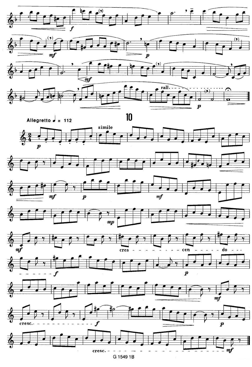 50首经典萨克斯管练习曲（1—10）萨克斯曲谱（图8）