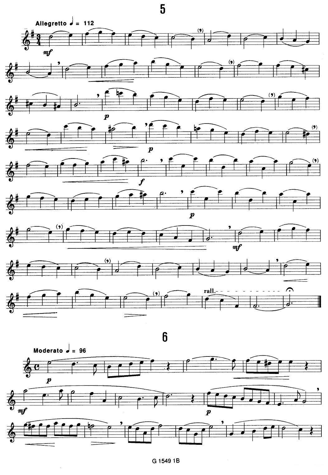 50首经典萨克斯管练习曲（1—10）萨克斯曲谱（图5）