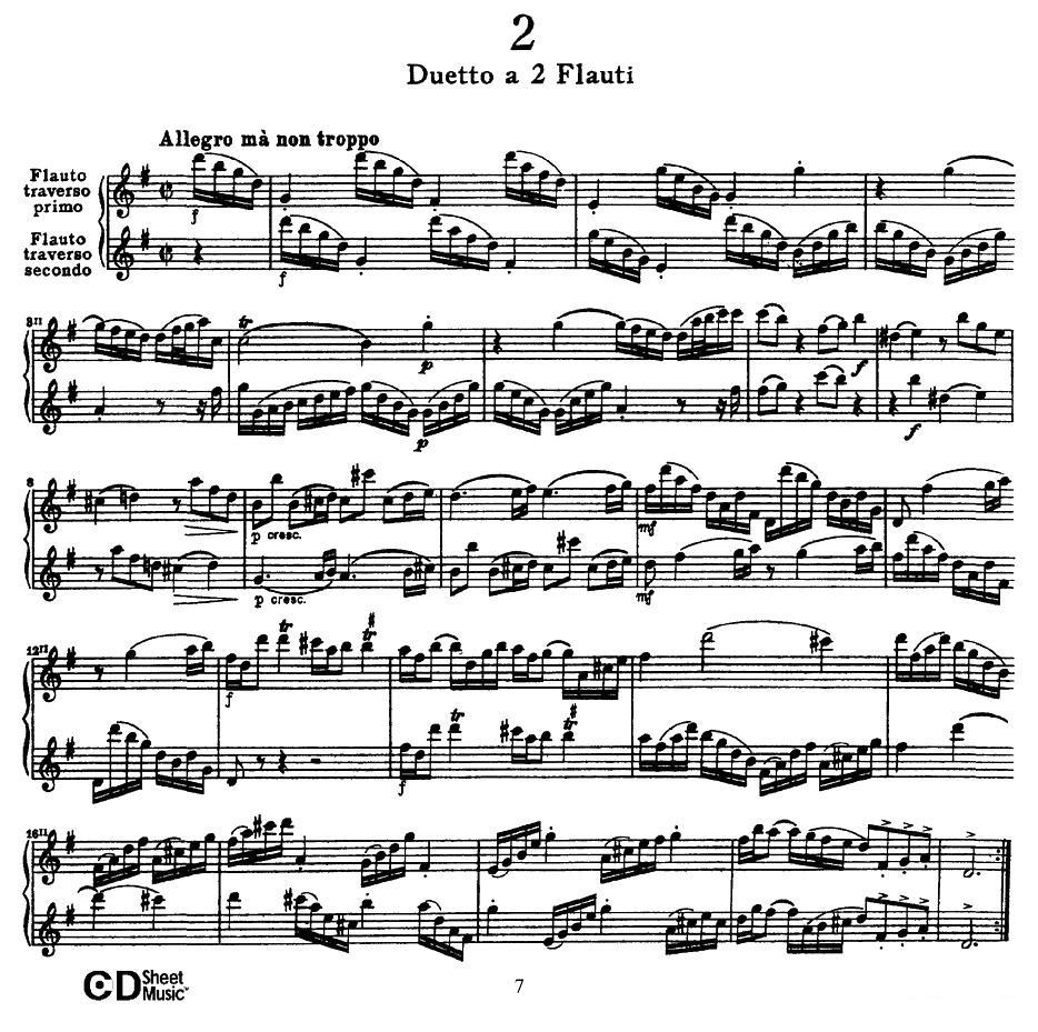Six Duets（6首二重奏）（2）萨克斯曲谱（图1）