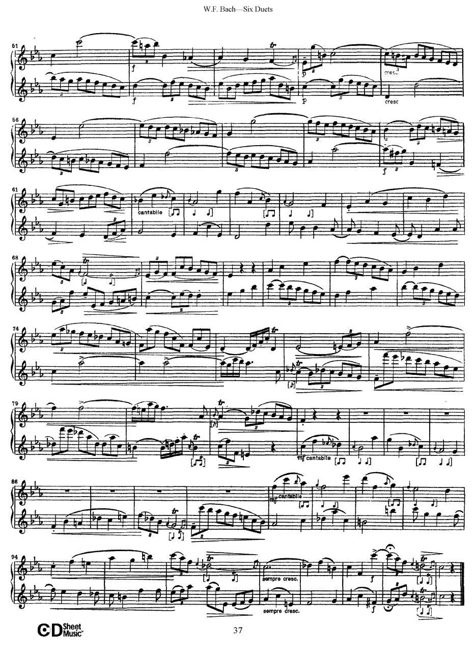 Six Duets（6首二重奏）（5）萨克斯曲谱（图8）