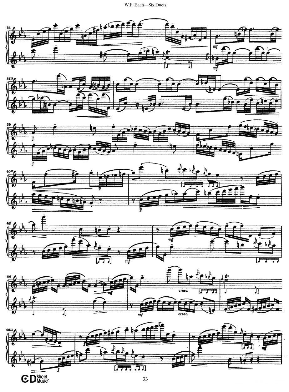 Six Duets（6首二重奏）（5）萨克斯曲谱（图4）