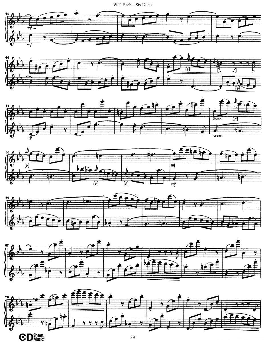 Six Duets（6首二重奏）（5）萨克斯曲谱（图10）