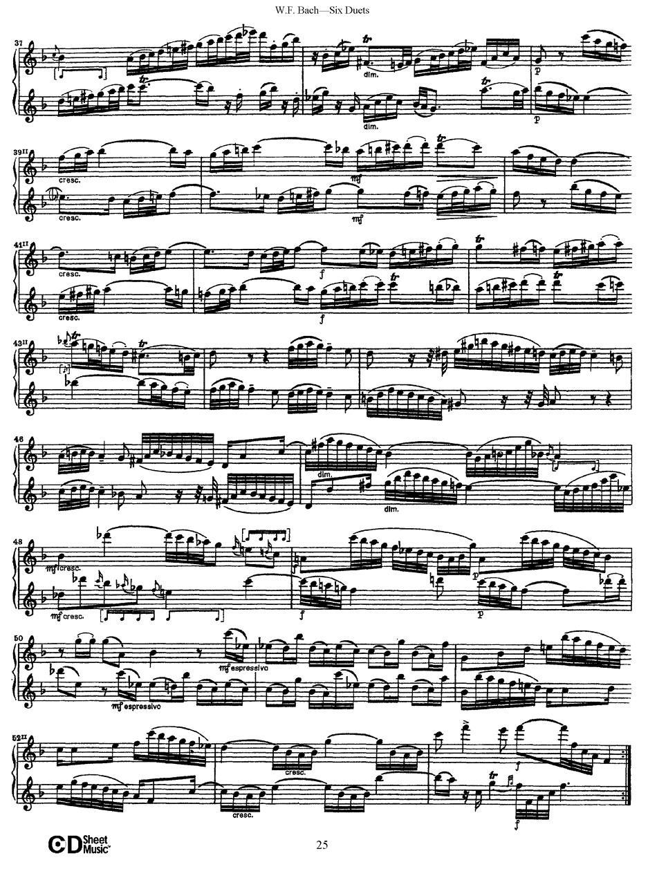 Six Duets（6首二重奏）（4）萨克斯曲谱（图3）