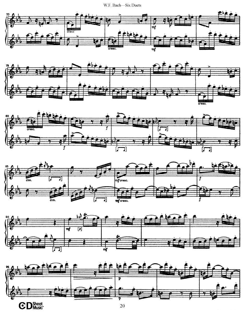 Six Duets（6首二重奏）（3）萨克斯曲谱（图7）