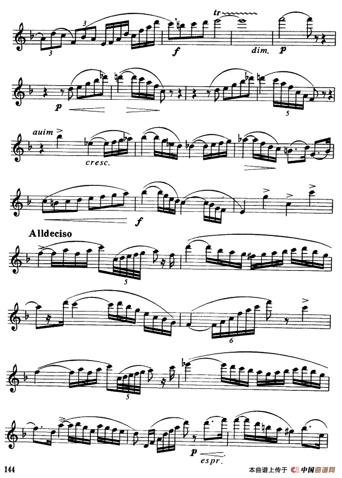 协奏曲（1）（保尔·吉尔斯作曲版）萨克斯曲谱（图5）