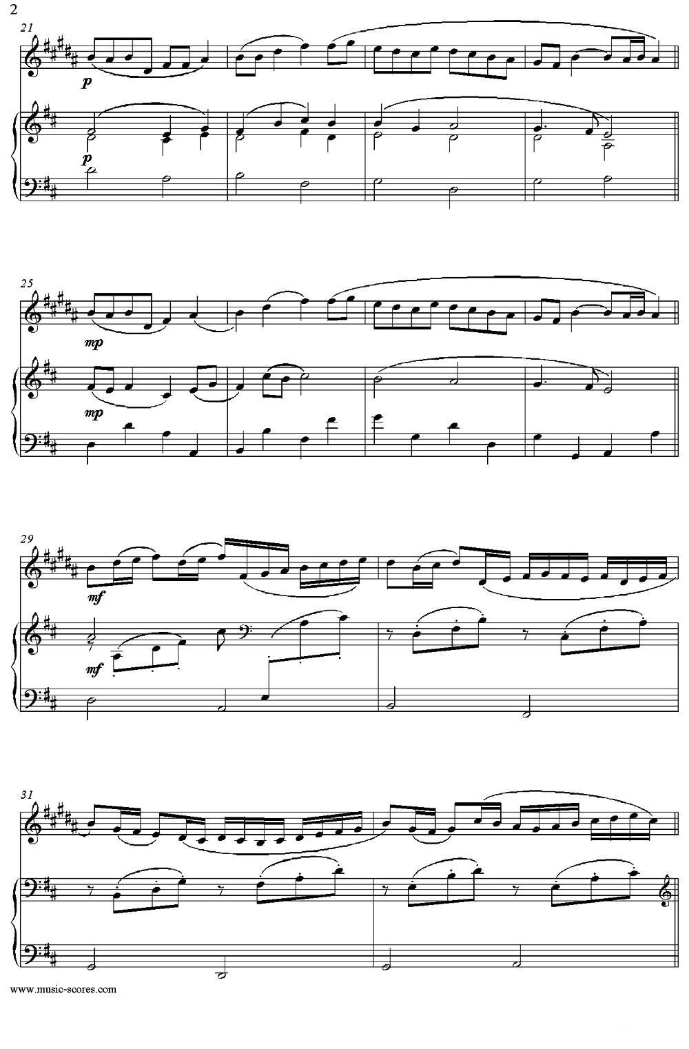 Canon in D（中音萨克斯+钢琴伴奏）萨克斯曲谱（图2）