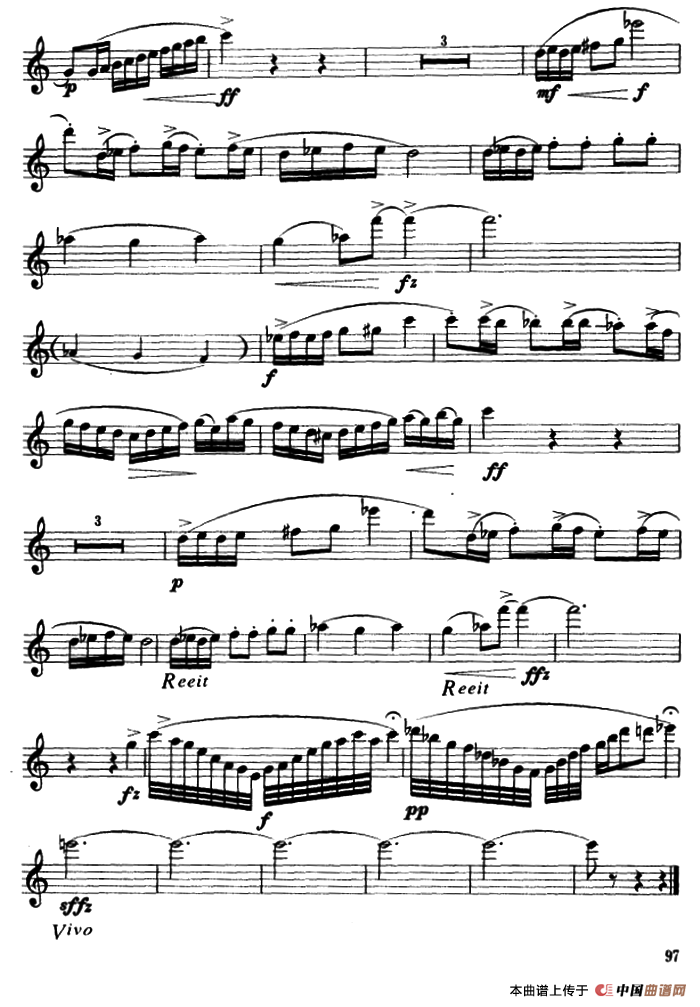 拉提那蒂萨克斯曲谱（图5）