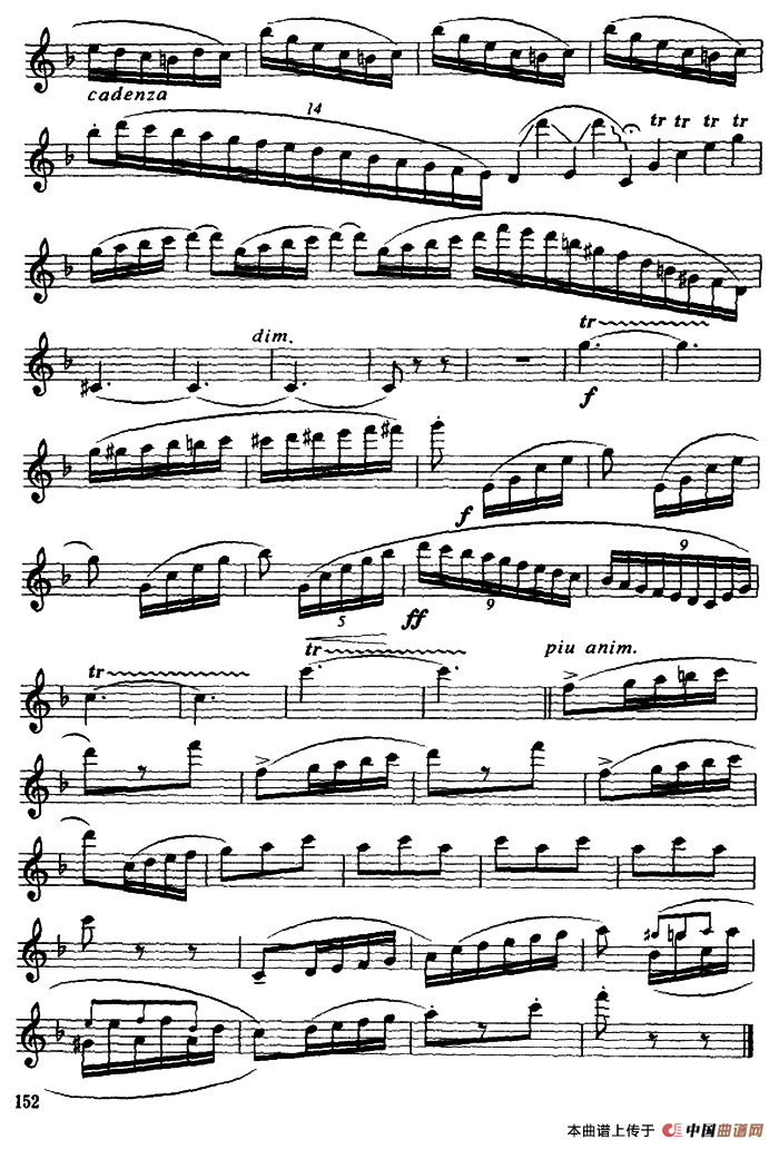 协奏曲（3）（保尔·吉尔斯作曲版）萨克斯曲谱（图5）