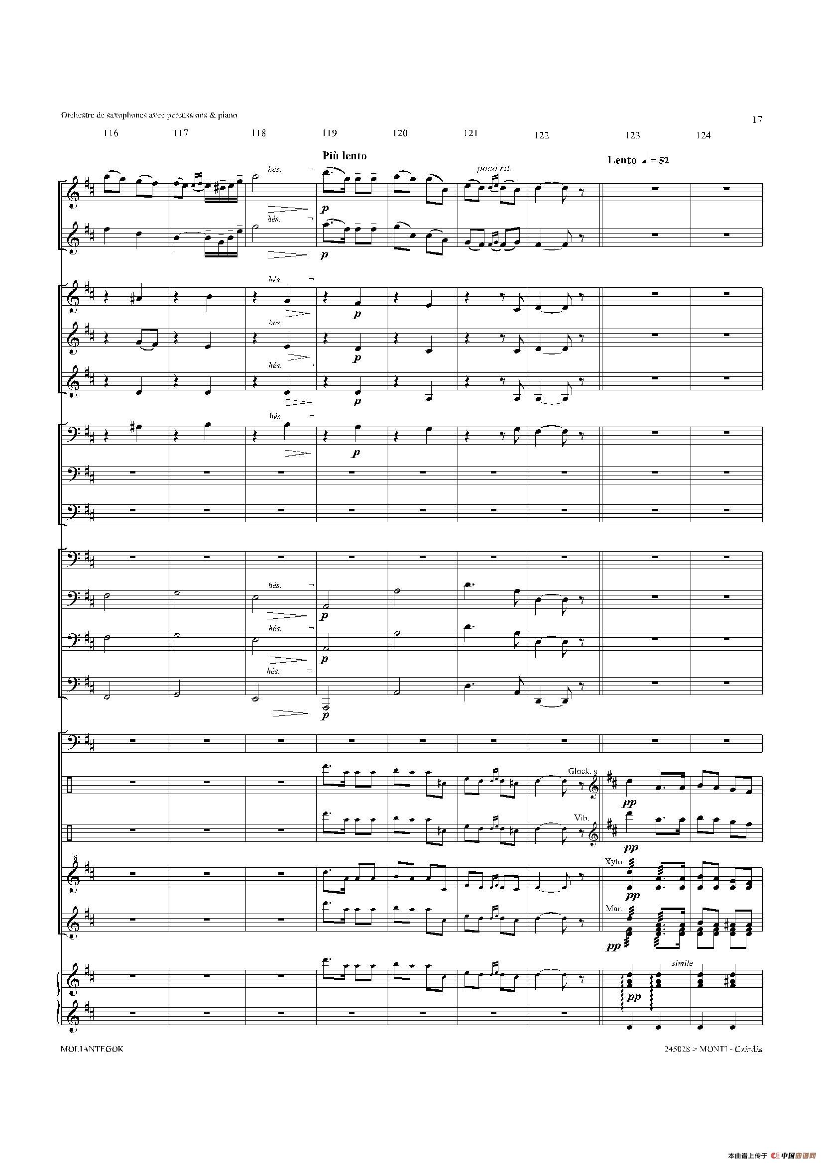 Czardas 查尔达斯（15重奏总谱）萨克斯曲谱（图16）