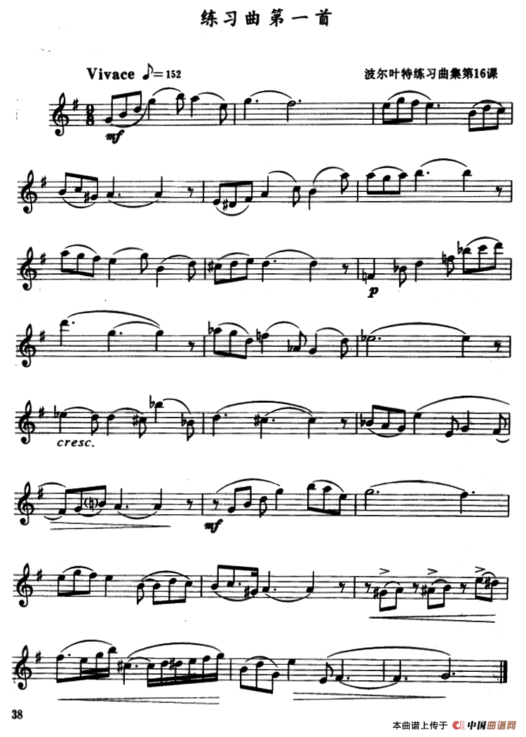 F大调、d小调及3首练习曲萨克斯曲谱（图3）
