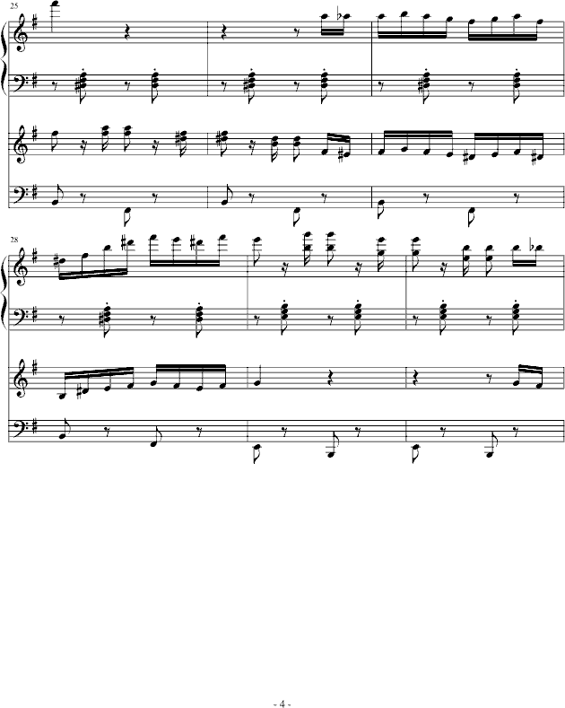 四手联弹手风琴曲谱（图4）