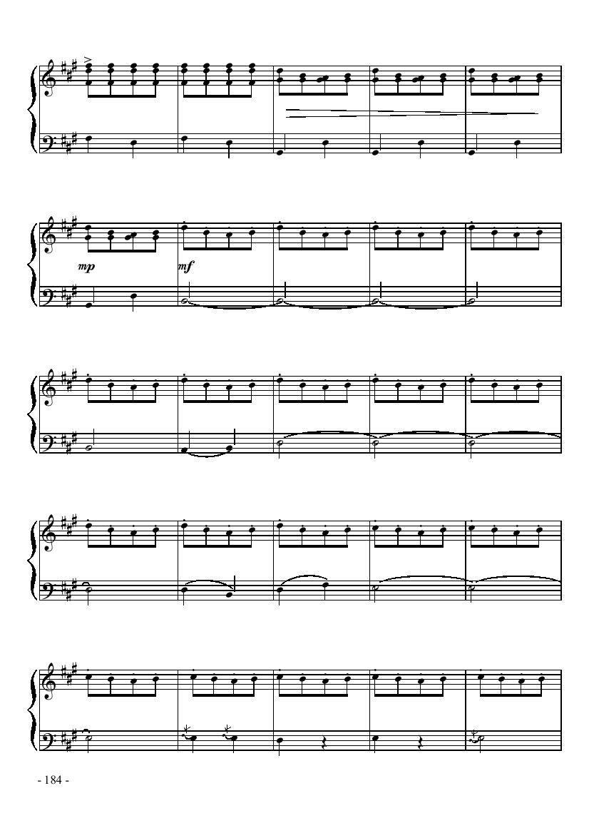 打虎上山手风琴曲谱（图3）