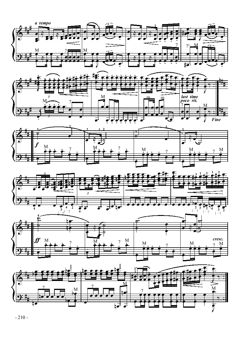 八级乐曲《波罗涅兹》 键盘类 手风琴手风琴曲谱（图2）