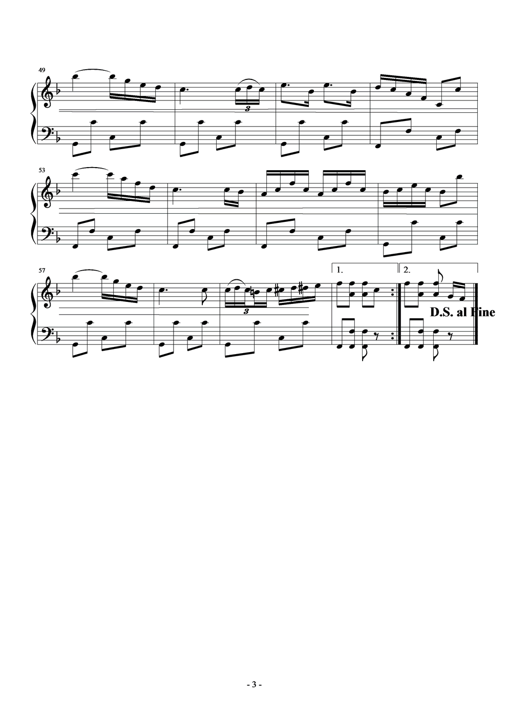 二级第一套单簧管波尔卡手风琴曲谱（图3）