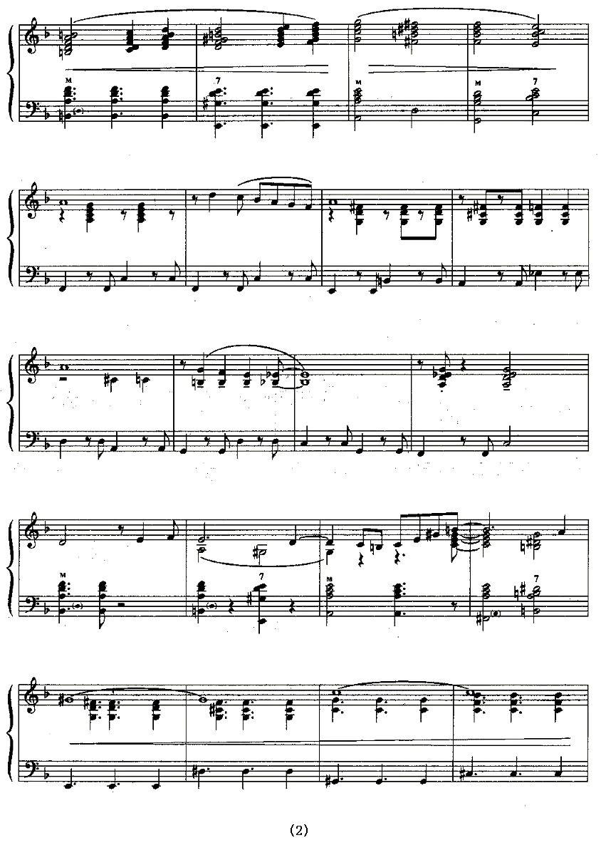 博萨诺瓦手风琴曲谱（图2）