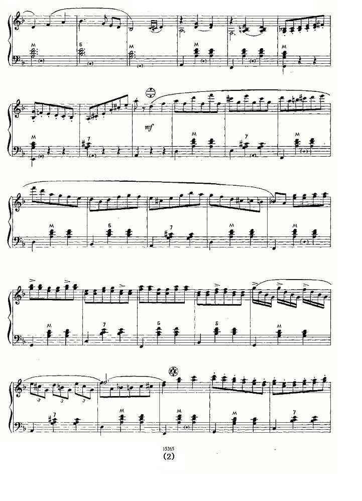 孤独的手风琴手风琴曲谱（图2）