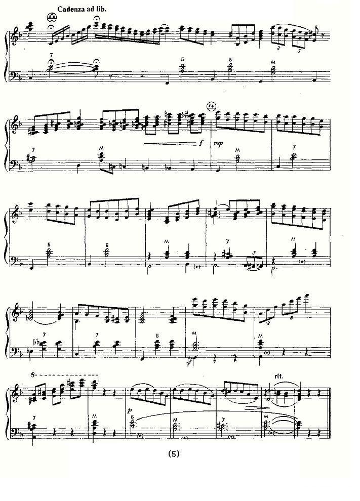 孤独的手风琴手风琴曲谱（图5）