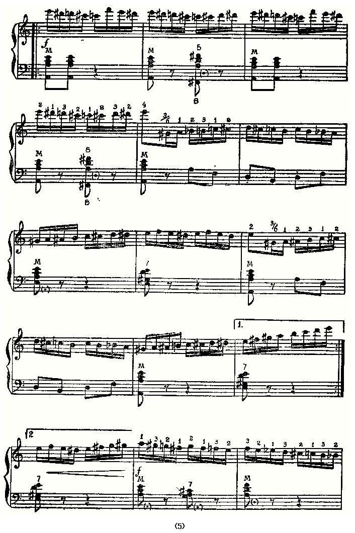 野蜂飞舞（俄罗斯原版谱）手风琴曲谱（图5）