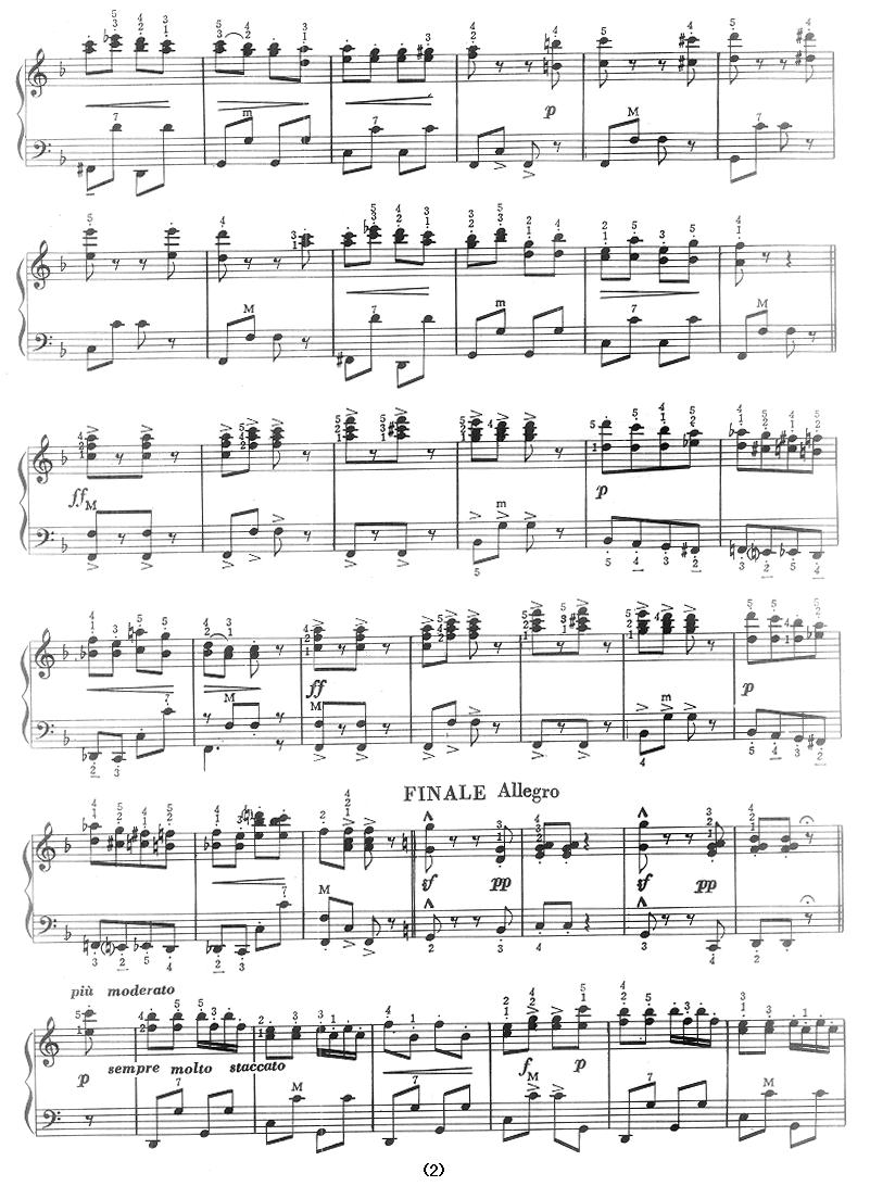 拨奏波尔卡手风琴曲谱（图2）