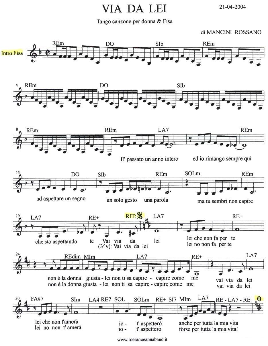 VIA DA LEI手风琴曲谱（图1）