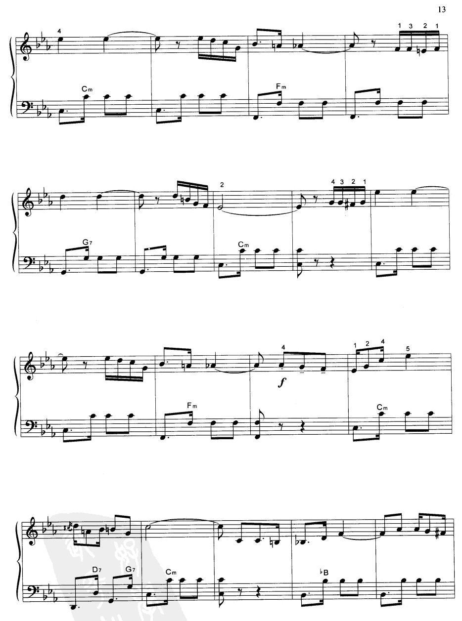 往日情怀手风琴曲谱（图2）