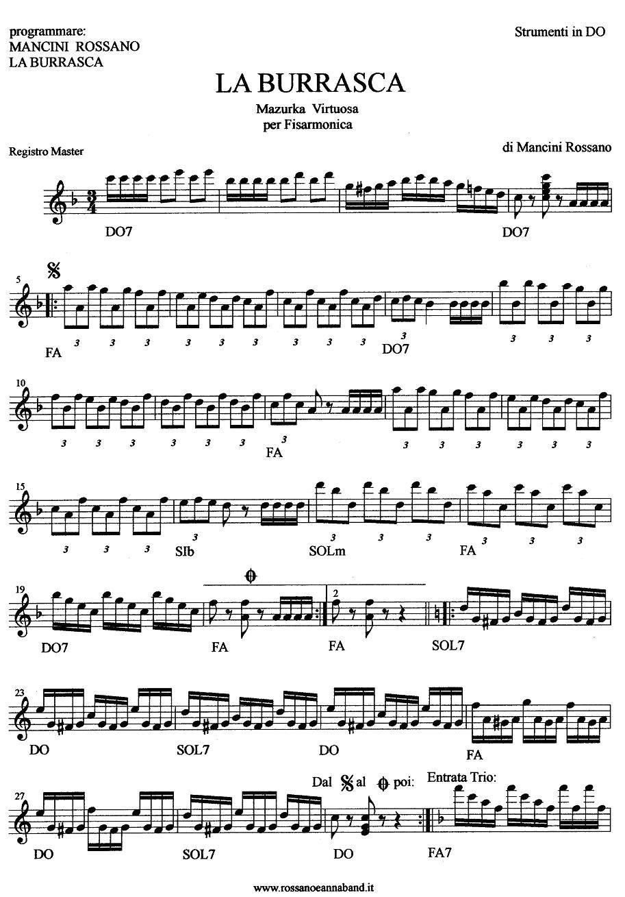 La Burrasca手风琴曲谱（图1）