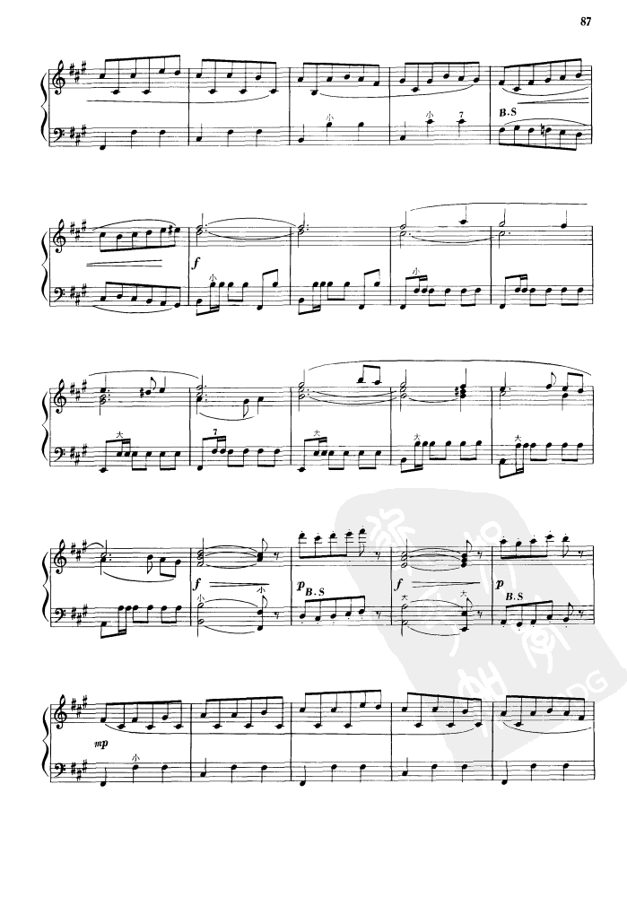 美丽的夏牧场手风琴曲谱（图3）