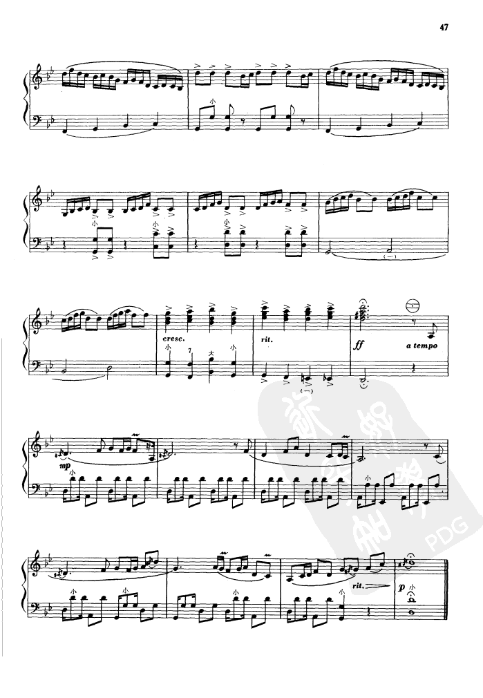 草原牧歌手风琴曲谱（图3）