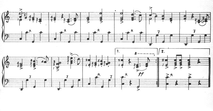 快乐的铜匠手风琴曲谱（图3）