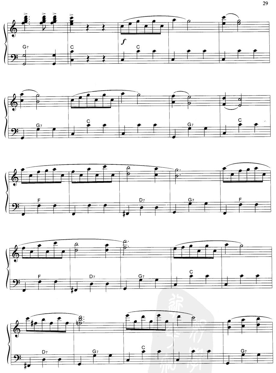 多么幸福手风琴曲谱（图3）
