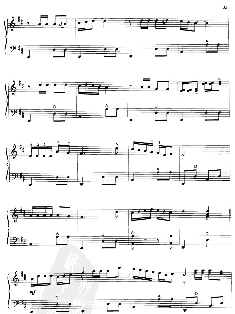 阿拉木汗手风琴曲谱（图2）