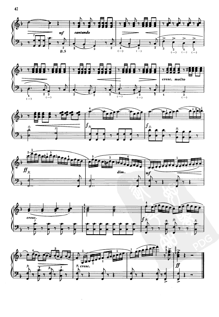 多彩的玫瑰手风琴曲谱（图4）