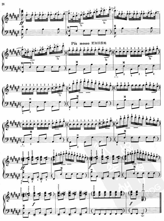 西班牙舞曲手风琴曲谱（图4）