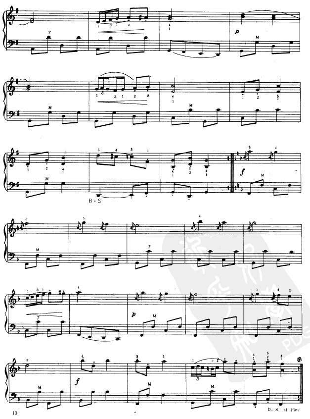 少女波尔卡手风琴曲谱（图2）