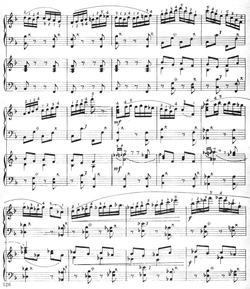 草地上的鸭子手风琴曲谱（图3）
