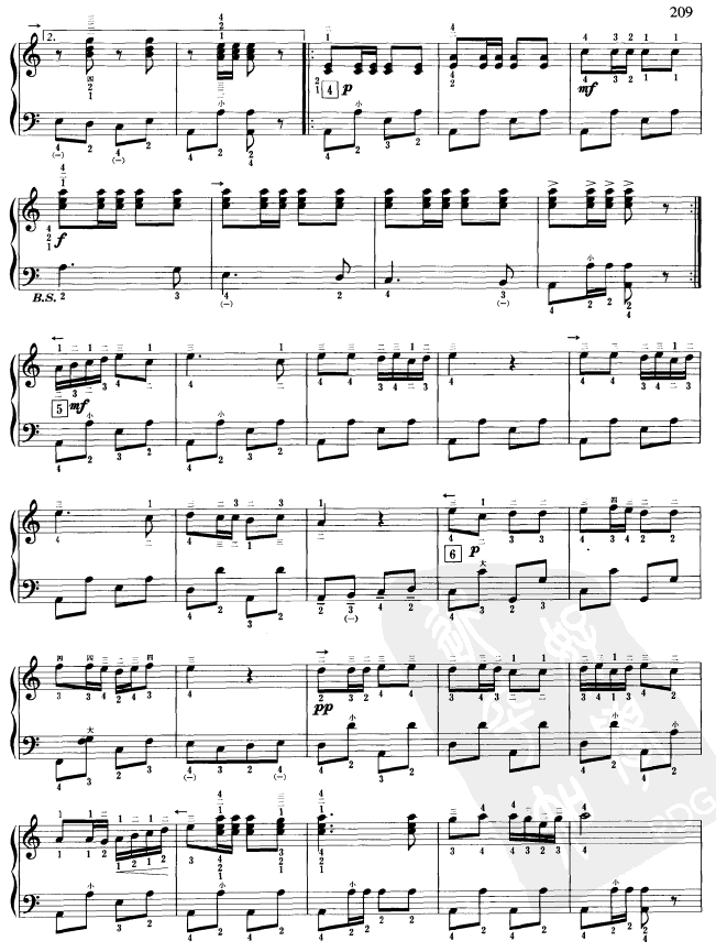 骑兵进行曲手风琴曲谱（图3）