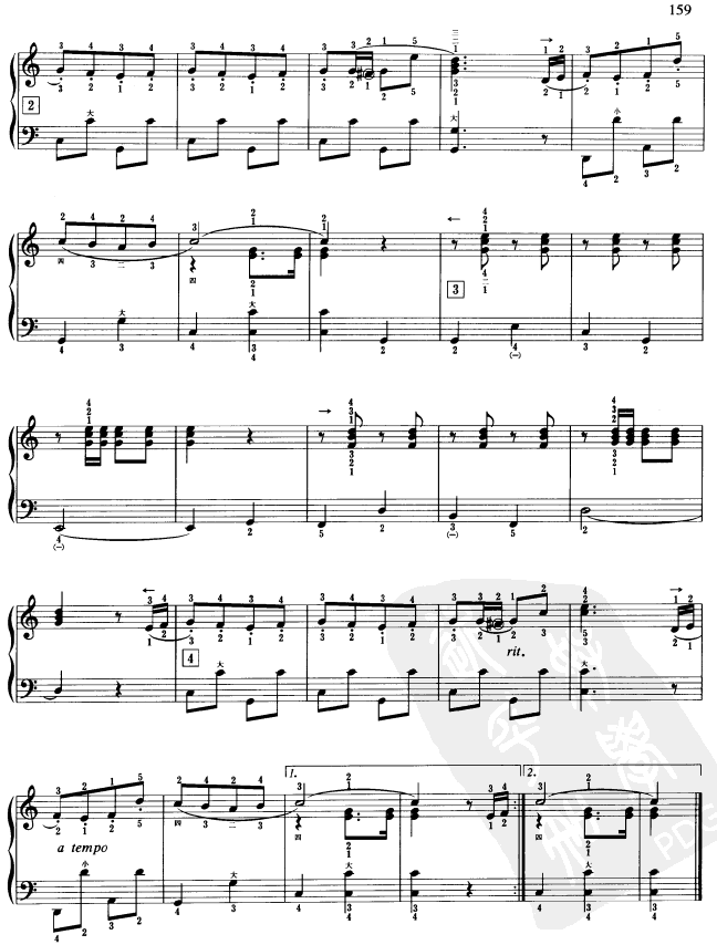 可爱的蓝精灵手风琴曲谱（图2）