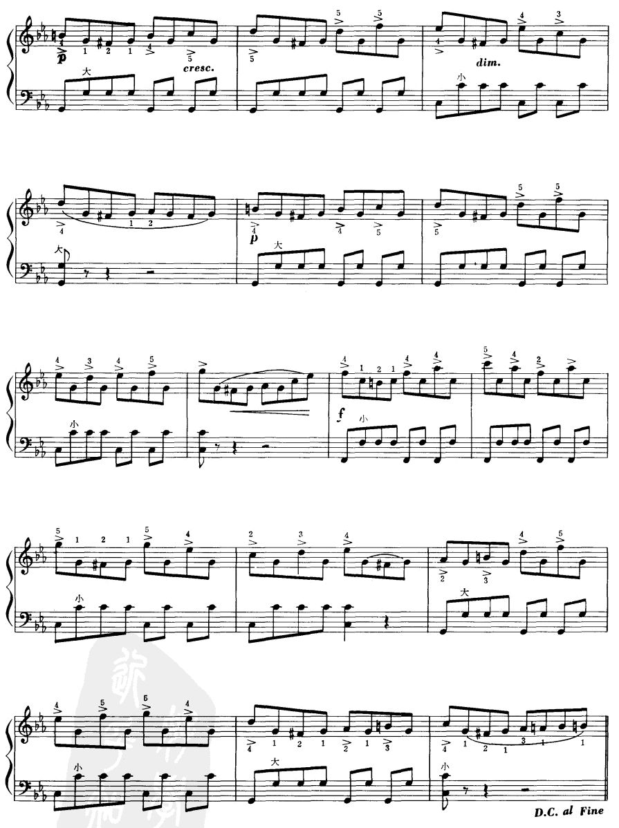 奔驰的雪橇手风琴曲谱（图2）