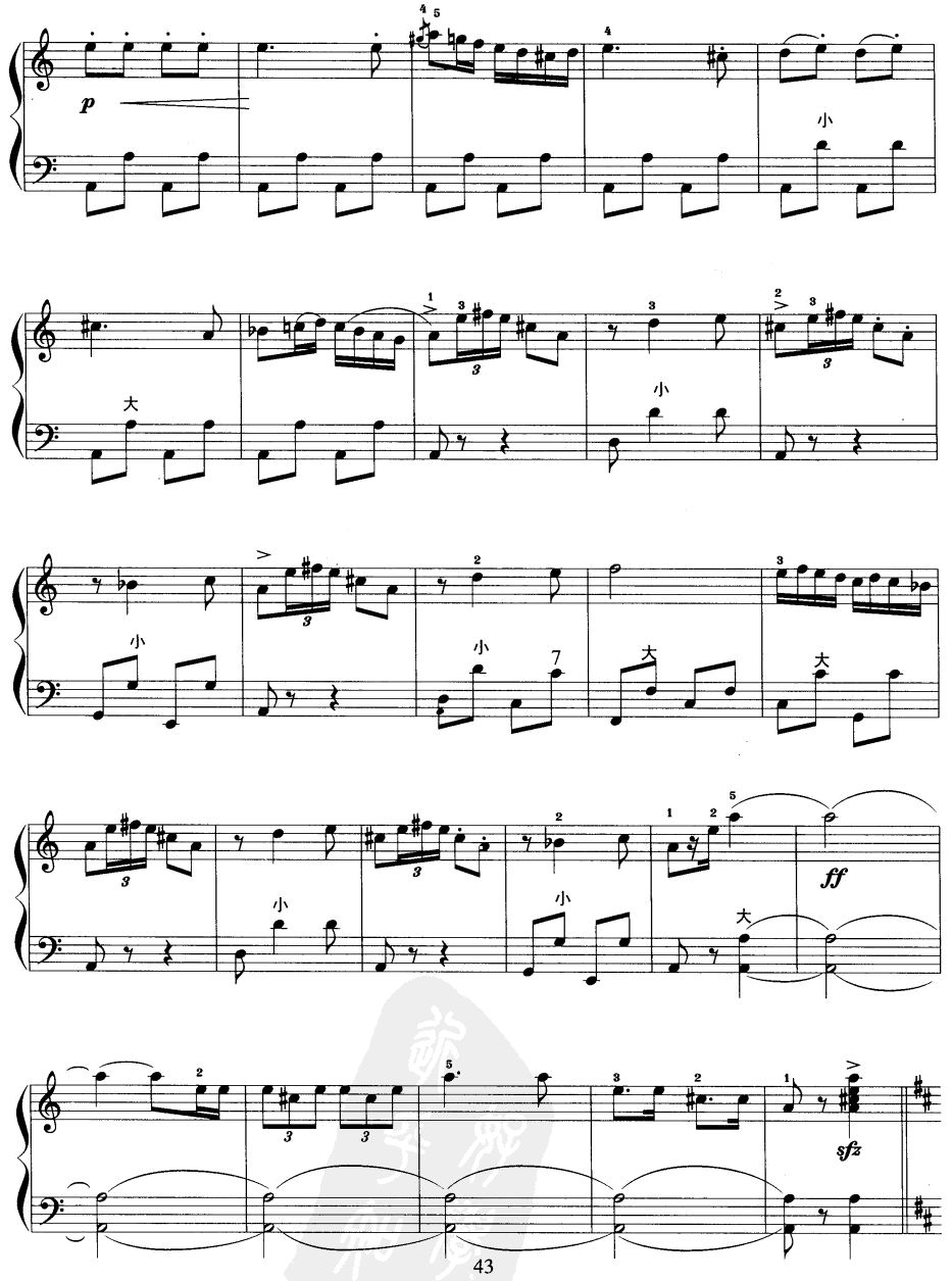 西班牙斗牛士手风琴曲谱（图3）