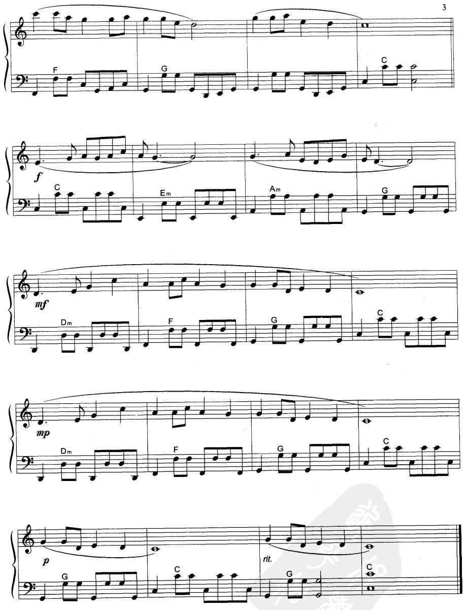 小城故事手风琴曲谱（图3）