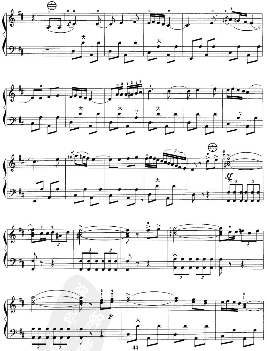 西班牙斗牛士手风琴曲谱（图4）