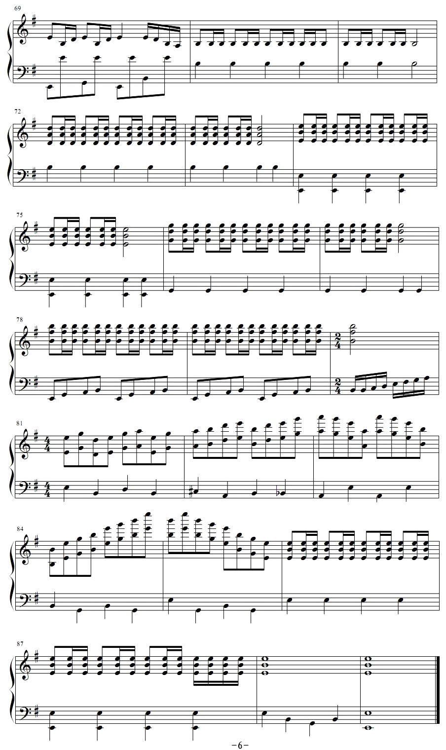 忐忑手风琴曲谱（图6）