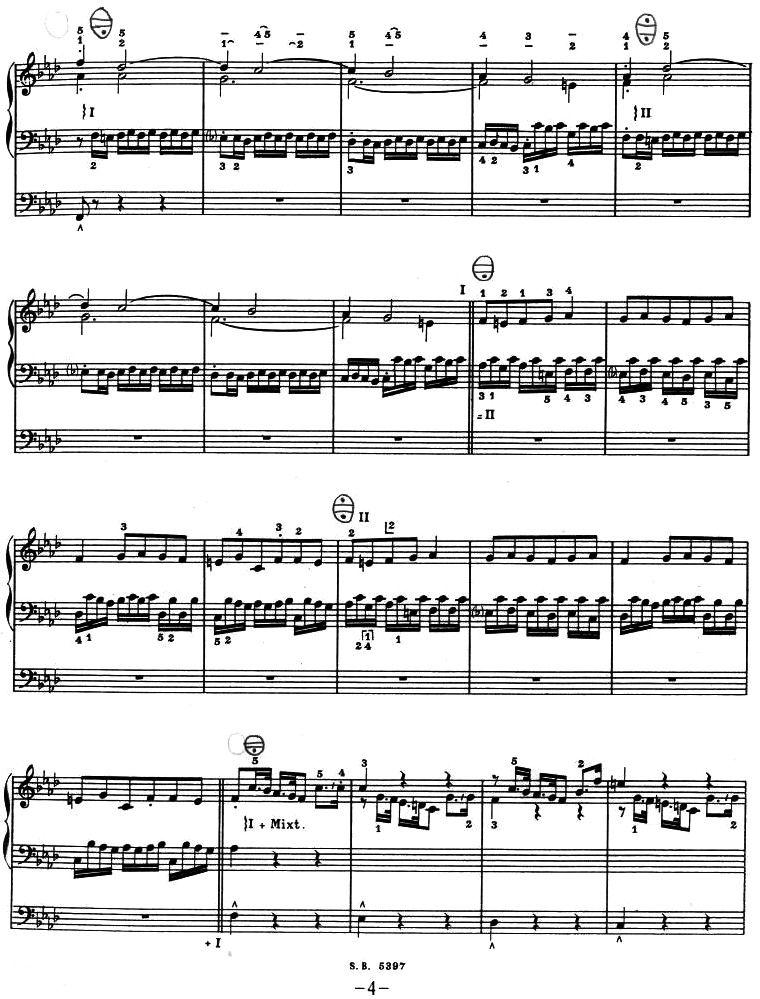 CHACONNE EN FA MINEUR（f小调恰空、二重奏）手风琴曲谱（图4）