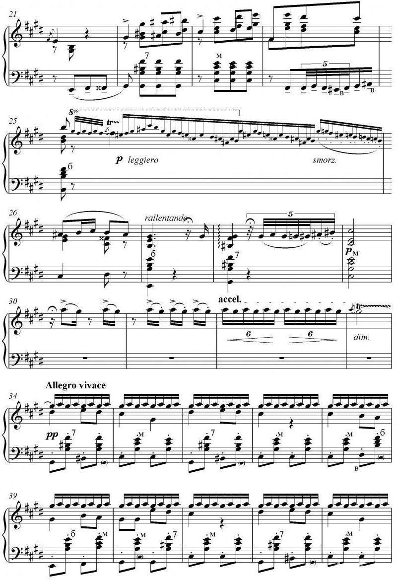 夜莺手风琴曲谱（图2）