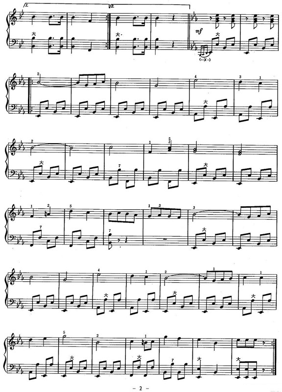 手风琴进行曲手风琴曲谱（图2）