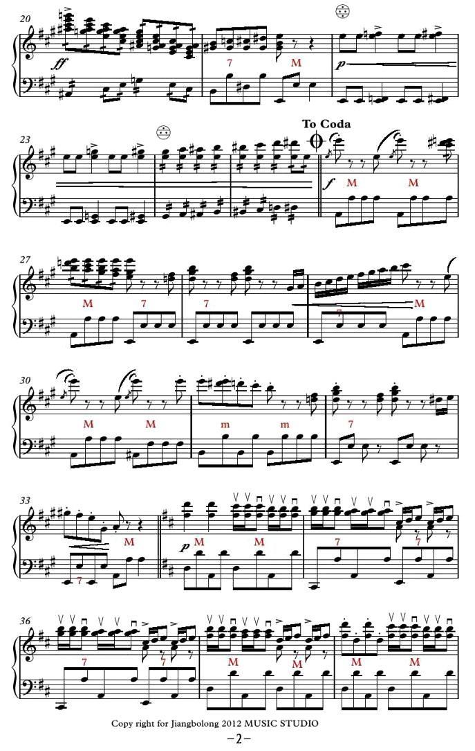 Tritsch-Tratsch Polka（闲聊波尔卡）手风琴曲谱（图2）